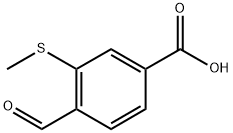 4-Formyl-3-(methylthio)benzoic acid Structure