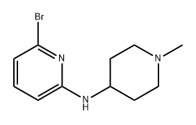 6-溴 - N-(1-甲基-4-哌啶基) -2-氨基吡啶, 1289215-84-4, 结构式