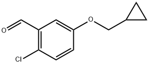 2-chloro-5-(cyclopropylmethoxy)benzaldehyde Structure