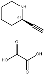 Piperidine, 2-ethynyl-, (R)-, ethanedioate (1:1) (9CI) Structure