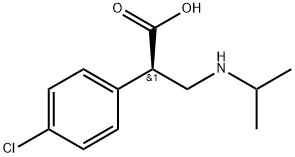 Benzeneacetic acid, 4-chloro-α-[[(1-methylethyl)amino]methyl]-, (αR)- Struktur