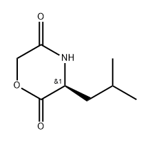 (S)-3-异丁基吗啉-2,5-二酮, 128996-90-7, 结构式