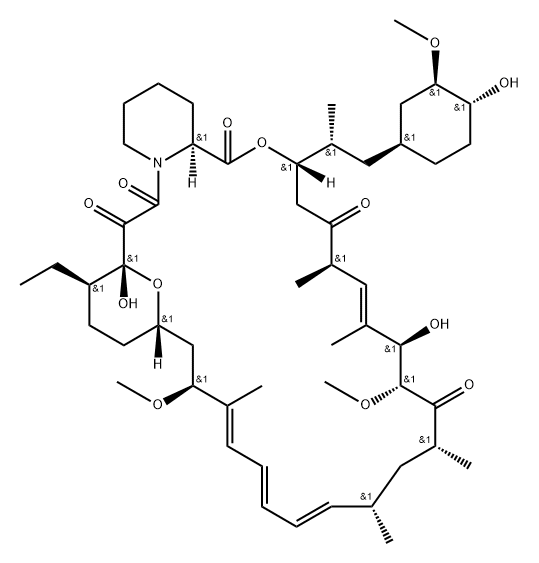 Rapamycin, 12-demethyl-12-ethyl- 化学構造式