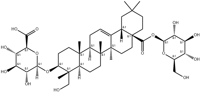 β-D-Glucopyranosiduronic acid, (3β,4α)-28-(β-D-glucopyranosyloxy)-23-hydroxy-28-oxoolean-12-en-3-yl|冬青苷XLVIII