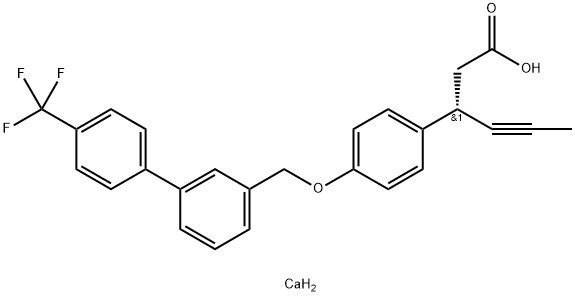 化合物 AMG 837 HEMICALCIUM, 1291087-14-3, 结构式