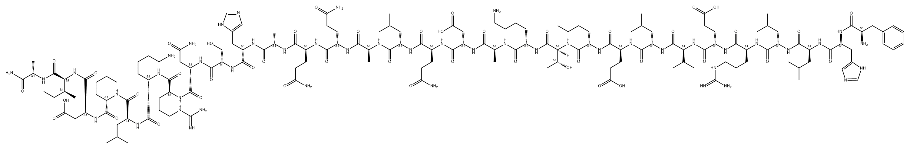 corticotropin-releasing hormone (12-41), Phe(12)-Nle(21,38)- Structure