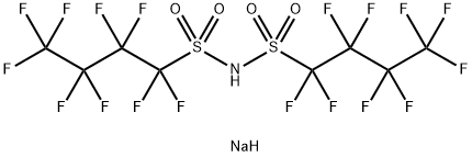 ビス(ノナフルオロブタンスルホニル)イミドナトリウム 化学構造式