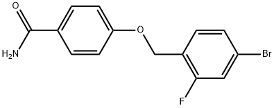 4-[(4-Bromo-2-fluorophenyl)methoxy]benzamide Structure