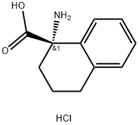 (S)-1-amino-1,2,3,4-tetrahydronaphthalene-1-carboxylic acid hydrochloride Structure