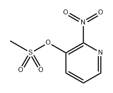 3-Pyridinol, 2-nitro-, 3-methanesulfonate 化学構造式