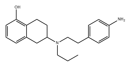 6-[[2-(4-Aminophenyl)ethyl]propylamino]-5,6,7,8-tetrahydro-1-naphthalenol Structure