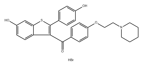 Methanone, [6-hydroxy-2-(4-hydroxyphenyl)benzo[b]thien-3-yl][4-[2-(1-piperidinyl)ethoxy]phenyl]-, hydrobromide (1:1)