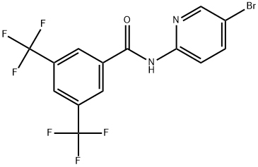 N-(5-Bromo-2-pyridinyl)-3,5-bis(trifluoromethyl)benzamide,1293861-08-1,结构式