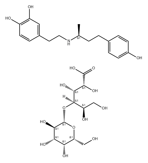 Levdobutamine lactobionate 化学構造式