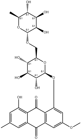 Physcion 8-O-rutinoside Struktur