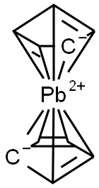 bis(η3-cyclopentadienyl)lead Struktur