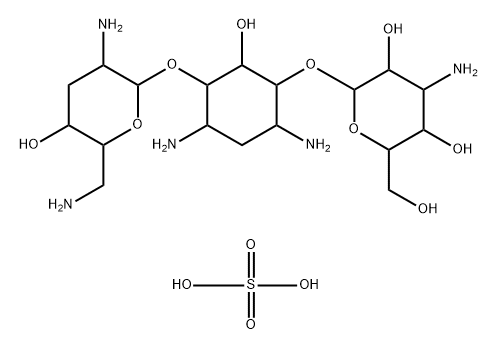 Tobramycin sulfate 化学構造式