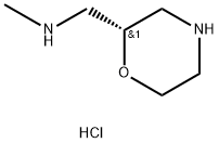 2-Morpholinemethanamine, N-methyl-,dihydrochloride, (R)- Structure