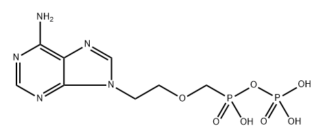 Isohypophosphoric acid, P'-[[2-(6-amino-9H-purin-9-yl)ethoxy]methyl]- Struktur