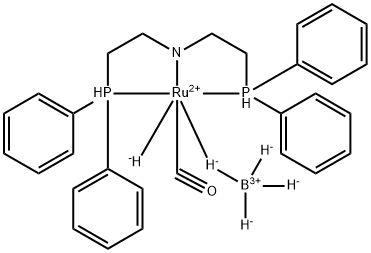 氢化羰基(四氢化硼)[双(2-二苯基膦基乙基)氨基]钌(II),1295649-41-0,结构式