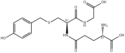 L-γ-Glutamyl-S-[(4-hydroxyphenyl)methyl]-L-cysteinylglycine Struktur