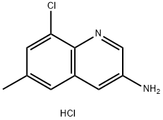 3-Amino-8-chloro-6-methylquinoline dihydrochloride 结构式