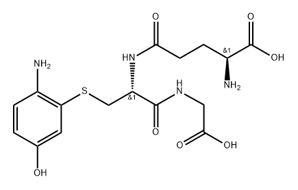 4-amino-3-S-glutathionylphenol Struktur