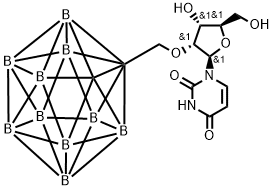 2'-O-(carboran-1-ylmethyl)uridine 化学構造式