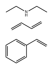 Ethanamine, N-ethyl-, compds. with maleated oligomeric polybutadiene-styrene polymer Struktur