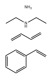 Ethanamine, N-ethyl-, reaction products with maleated oligomeric polybutadiene-styrene polymer, ammonium salts, compds. with diethylamine Structure