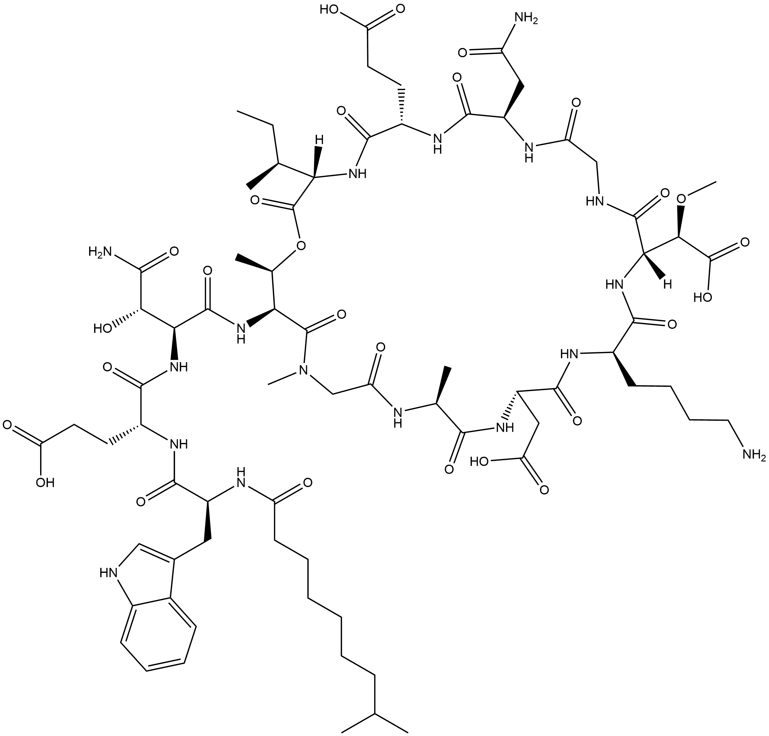 A-54145A,129804-72-4,结构式