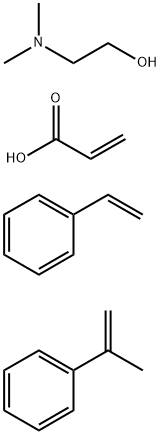 2-Propenoic acid compd. with 2-(dimethylamino)ethanol (1:1) polymer with ethenylbenzene and (1-methylethenyl)benzene Structure
