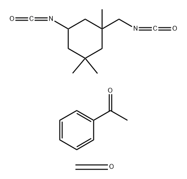 Formaldehyde, polymer with 1-phenylethanone, hydrogenated, polymers with 5-isocyanato-1-(isocyanatomethyl) -1,3,3-trimethylcyclohexane Structure