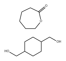 2-Oxepanone, polymer with 1,4-cyclohexanedimethanol 化学構造式