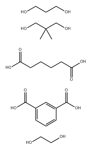 1,3-Benzenedicarboxylic acid, polymer with 2,2-dimethyl-1,3-propanediol, 1,2-ethanediol, hexanedioic acid and 1,3-propanediol 结构式