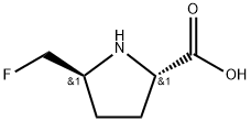 (5R)-REL-5-(氟甲基)吡咯烷-2-羧酸 结构式