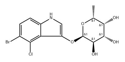 5-溴-4-氯-3-吲哚 Α-D-吡喃岩藻糖苷, 1301706-80-8, 结构式