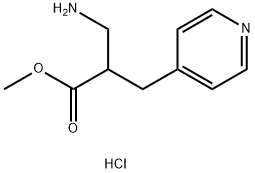 methyl 3-amino-2-(pyridin-4-ylmethyl)propanoate dihydrochloride 化学構造式