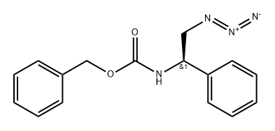 Carbamic acid, (2-azido-1-phenylethyl)-, phenylmethyl ester, (R)- (9CI) 化学構造式