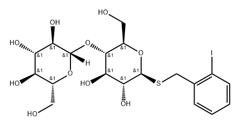 2-iodobenzyl-1-thiocellobioside 结构式