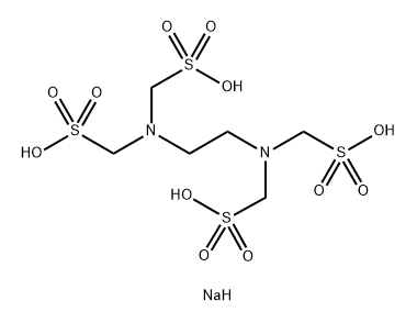 (Ethylenedinitrilo)tetrakis(methanesulfonic acid sodium) salt Structure