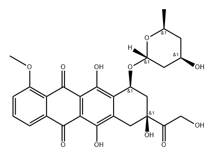 3'-hydroxyesorubicin 结构式