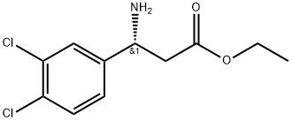 Benzenepropanoic acid, β-amino-3,4-dichloro-, ethyl ester, (βR)- 结构式