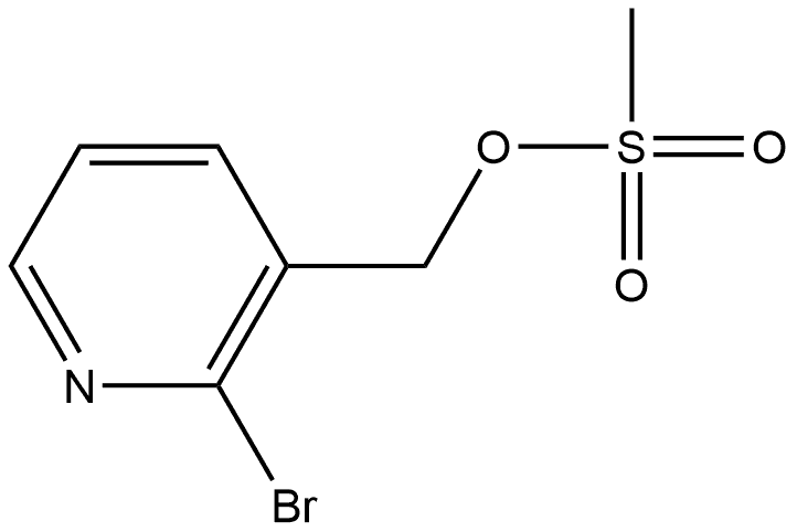 3-Pyridinemethanol, 2-bromo-, 3-methanesulfonate Struktur
