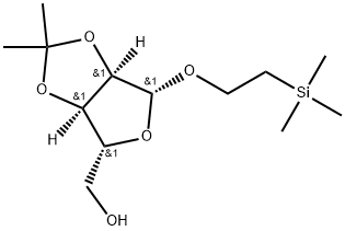 trimethylsilylethyl 2,3-O-isopropylidene-D-ribofuranoside 结构式