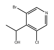 4-Pyridinemethanol, 3-bromo-5-chloro-α-methyl- Structure