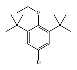 5-bromo-1,3-di-tert-butyl-2-ethoxybenzene 化学構造式