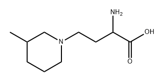2-氨基-4-(3-甲基哌啶-1-基)丁酸,1310095-59-0,结构式