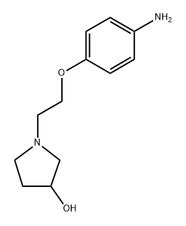 1-[2-(4-Aminophenoxy)ethyl]-3-pyrrolidinol 化学構造式