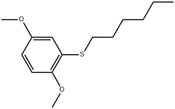 2-(Hexylthio)-1,4-dimethoxybenzene,1310713-22-4,结构式